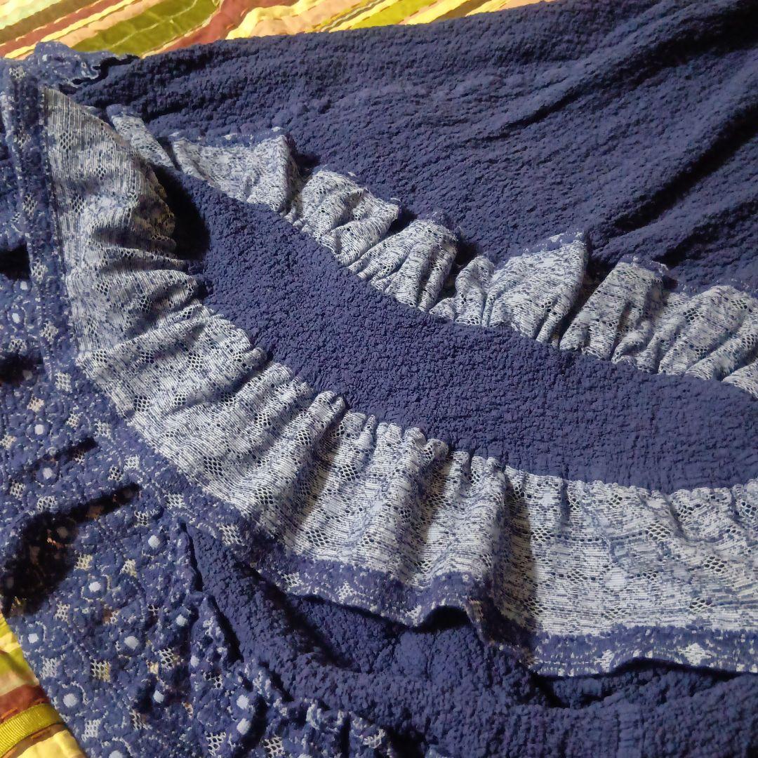 me ISSEY MIYAKEカリフラワー　スカート　イッセイミヤケ　紺色