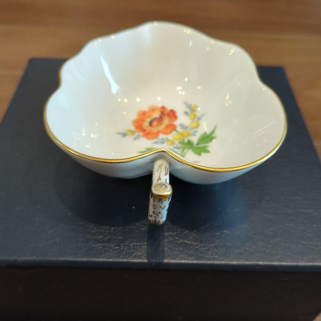 Meissen ハート型花柄磁器皿