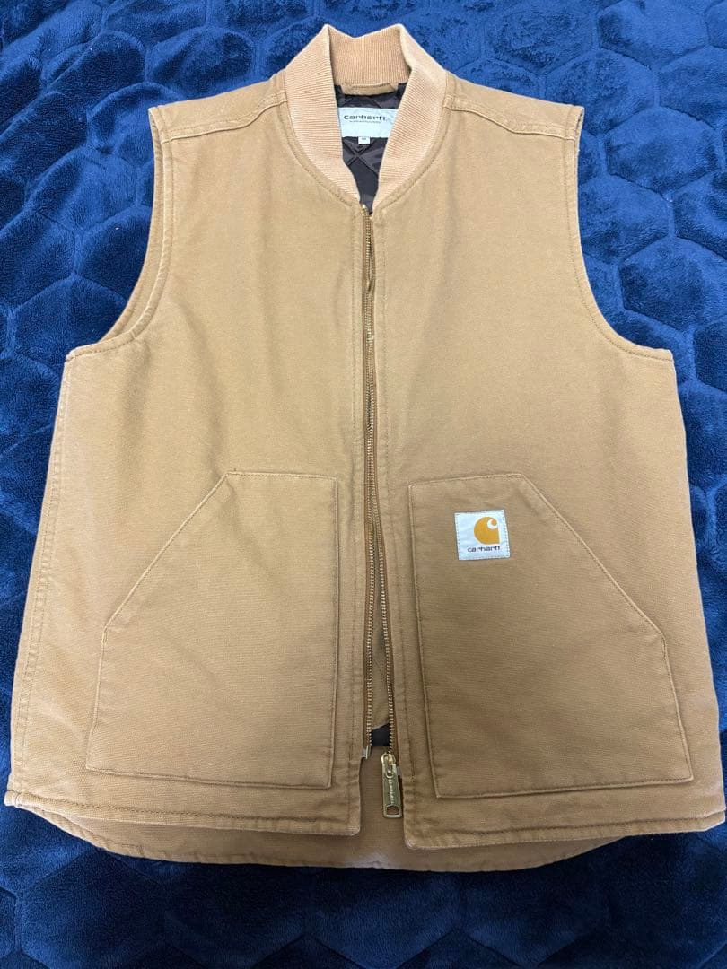 Carhartt ベージュ ダックベスト