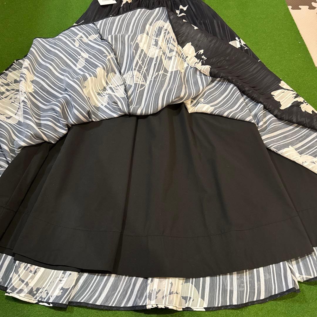 ヤマダヤFENNEL フラワープリント　シアスカート