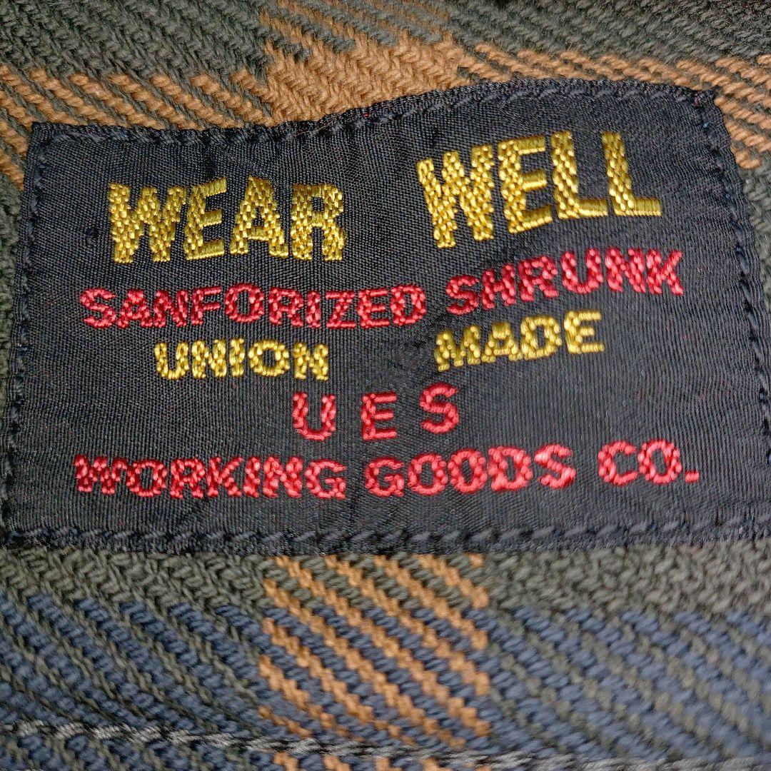 UESウエス 502354 エクストラヘビーネルシャツ 15oz サイズ(L)