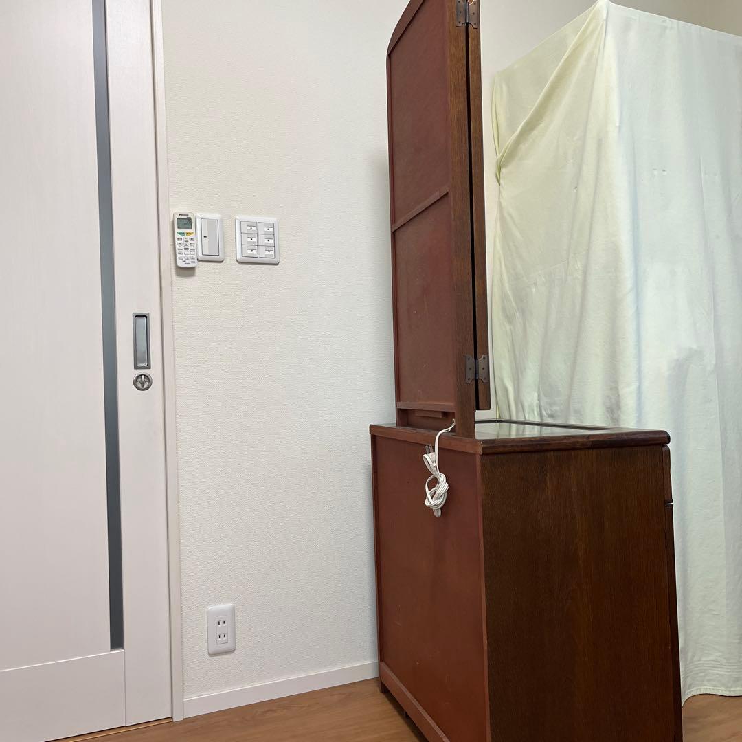 【サイ】下部引き出し部分B木製化粧台、引き出し、収納椅子付き