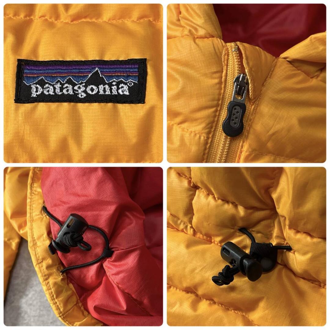 パタゴニア ダウンセーターフーディ プルオーバー アノラック XS イエロー