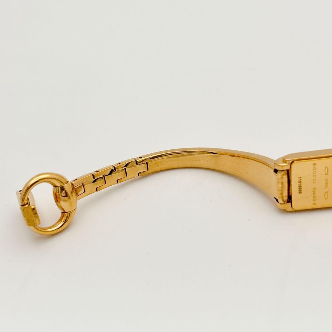 【希少・電池新品】GUCCI 109 ゴールド 2Pダイヤ バングルウォッチ