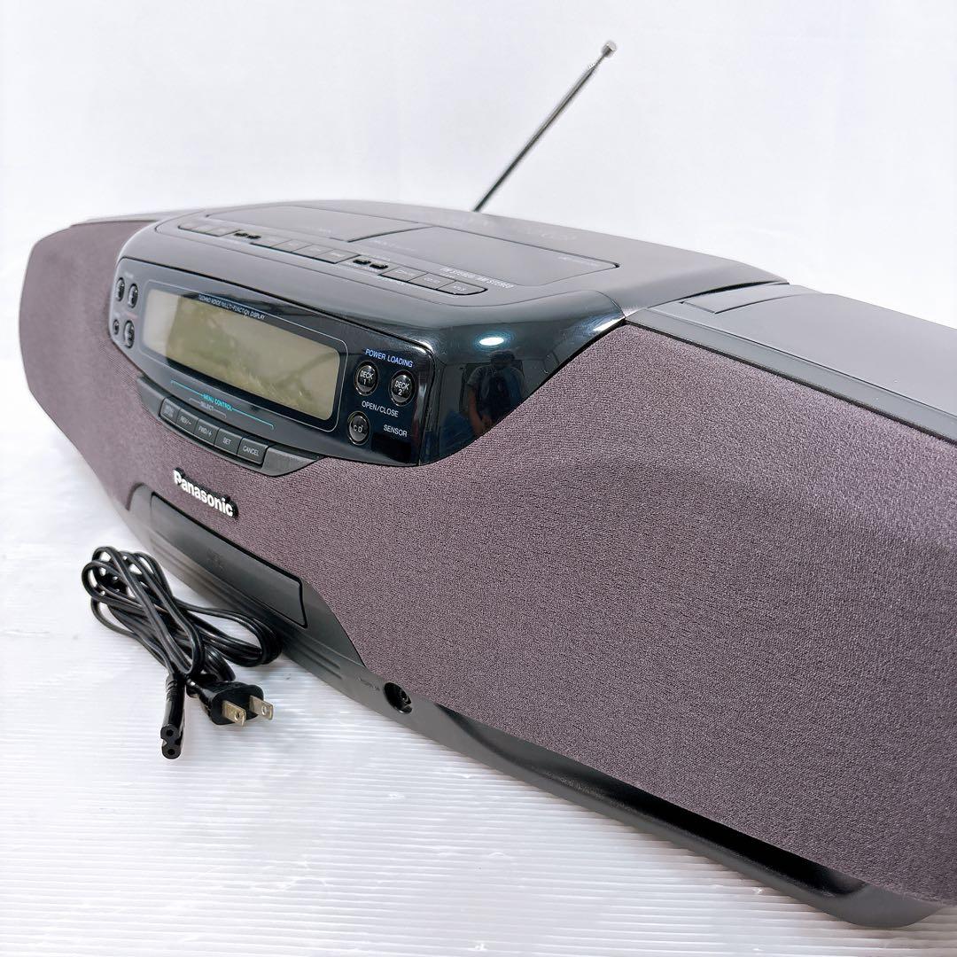 【美品】Panasonic パナソニック RX-DT901 CDダブルラジカセ