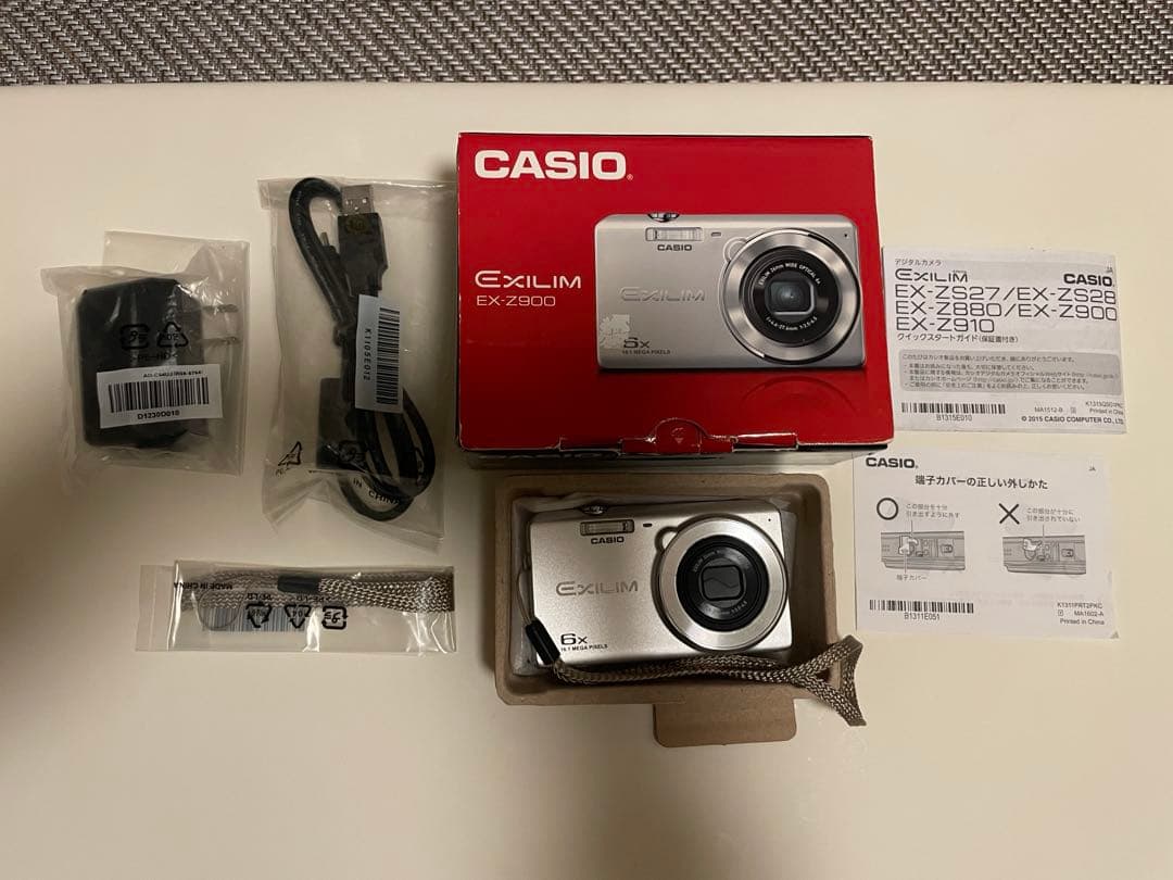中古品　CASIO EXILIM EX-Z900 SR コンパクトデジタルカメラ