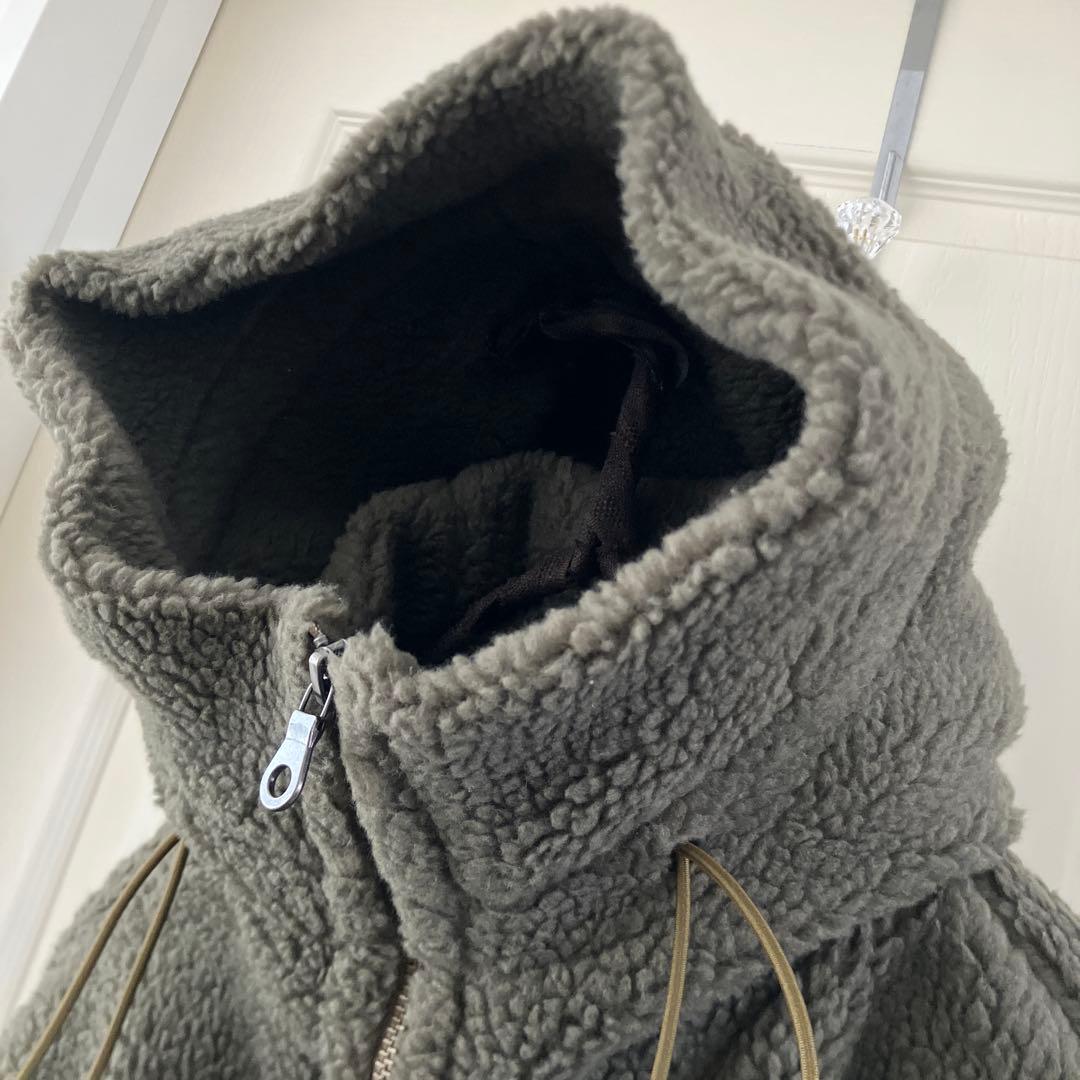 美品✨journalジャーナルスタンダード カーキボアフードビッグモッズコートM