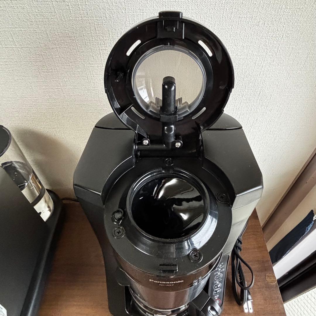 パナソニック コーヒーメーカー 全自動 ミル付き 沸騰浄水機能 NC-A57-K