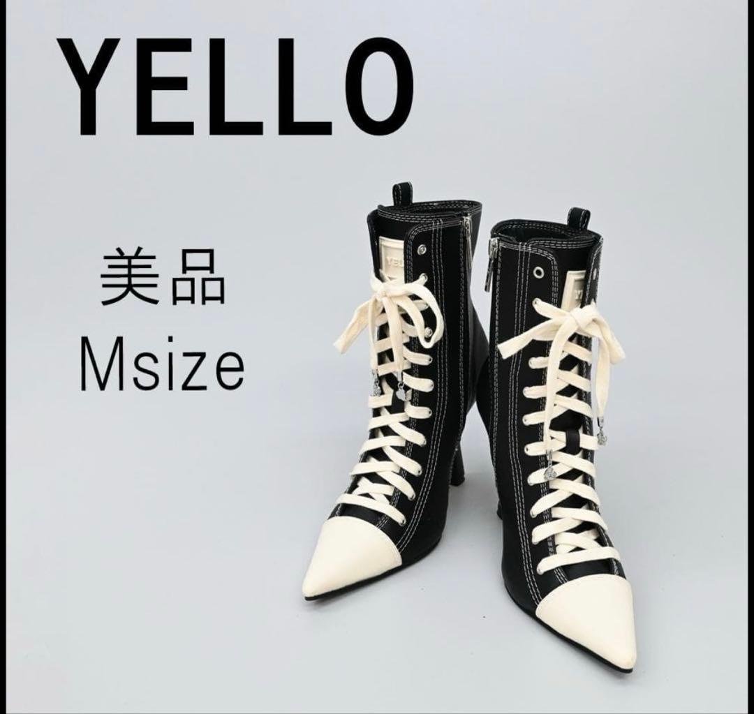 YELLO イエロ レースアップショートブーツ