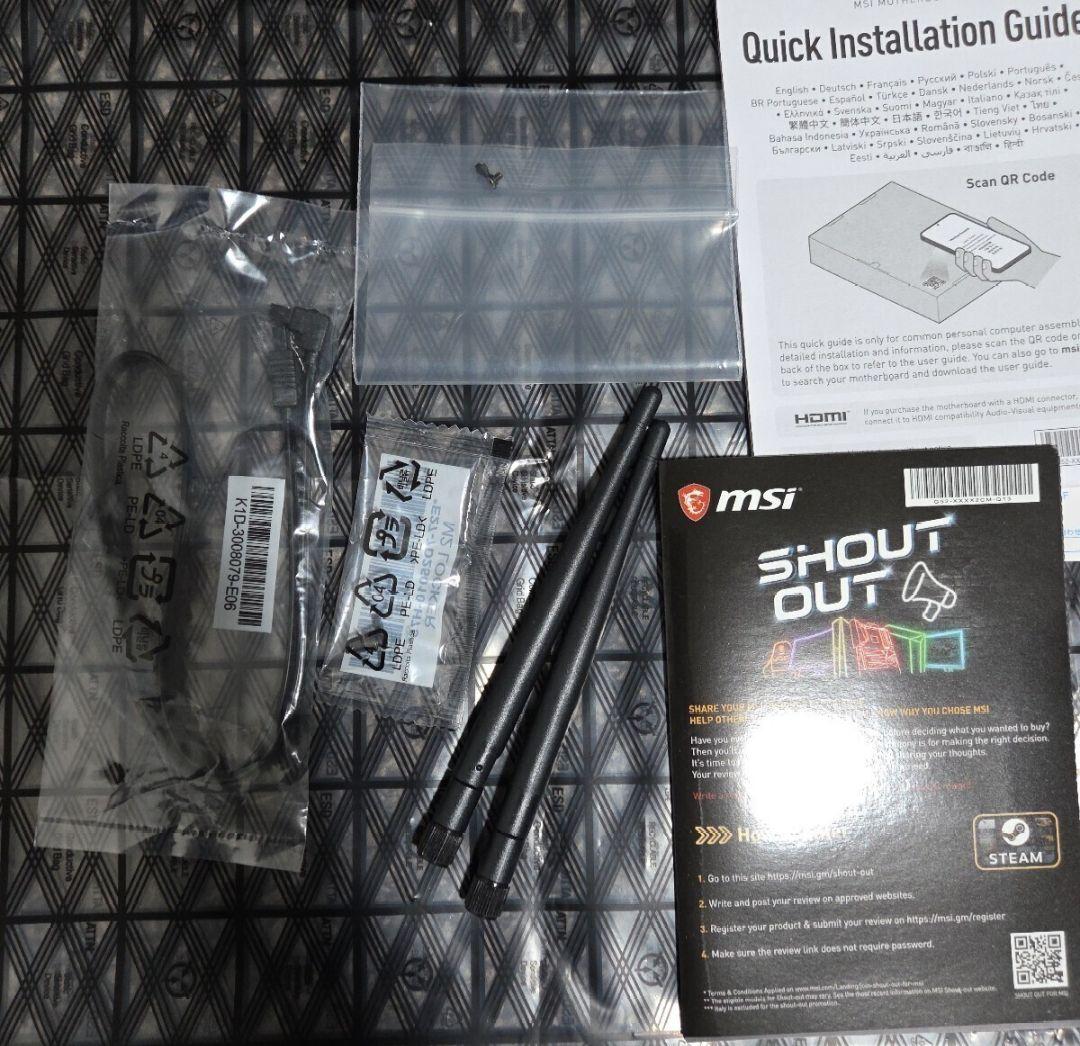 MSI B760 TOMAHAWK WIFI DDR4 最新BIOS済