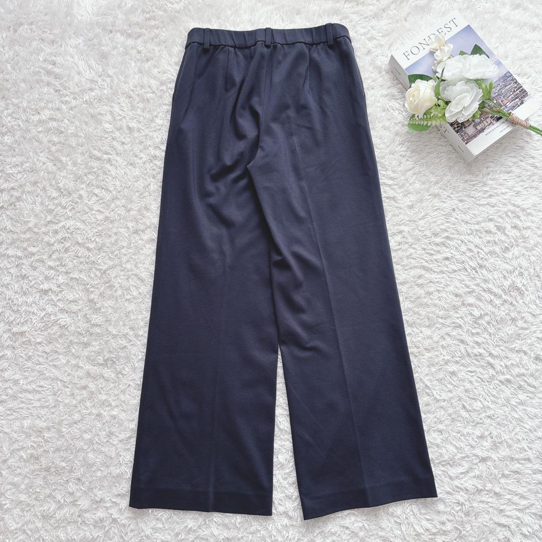 美品✨NEMIKA パンツスーツ ネイビー ストレッチ レリアン オケージョン