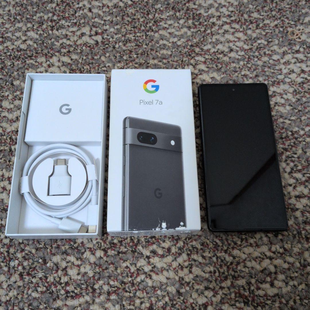 Google Pixel 7a Charcoal 本体　フィルム付