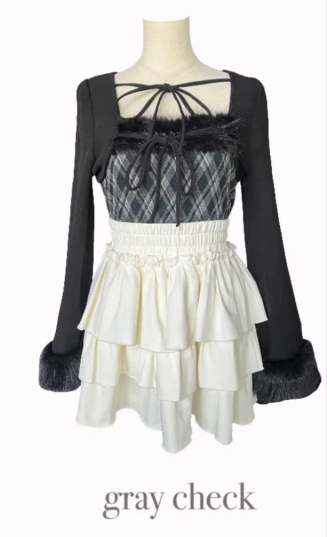 oneway ファー付きボレロ風トップス グレー系その他