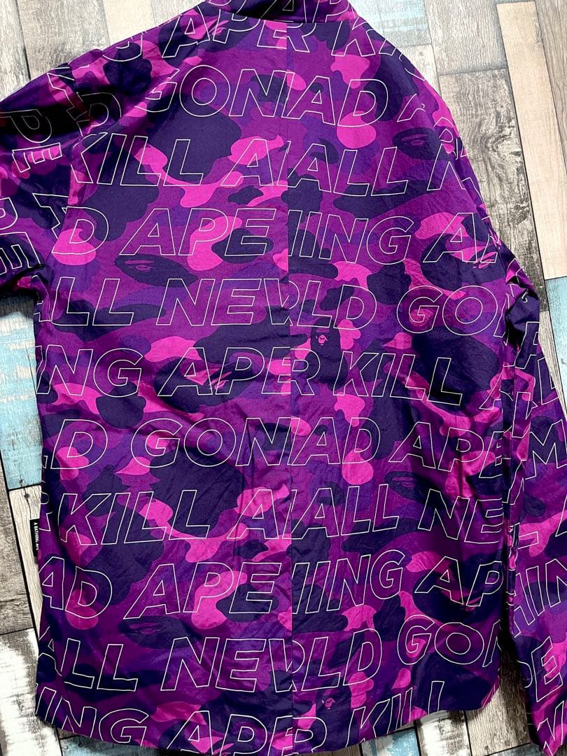 APE TEXT COLOR CAMO チャイナジャケット エイプカモ BAPE