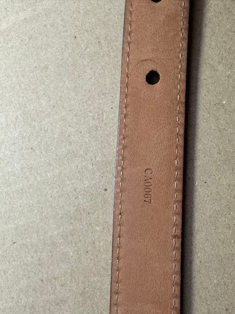中古美品 LOUIS VUITTON ブラウン ベルト 80/32 箱付