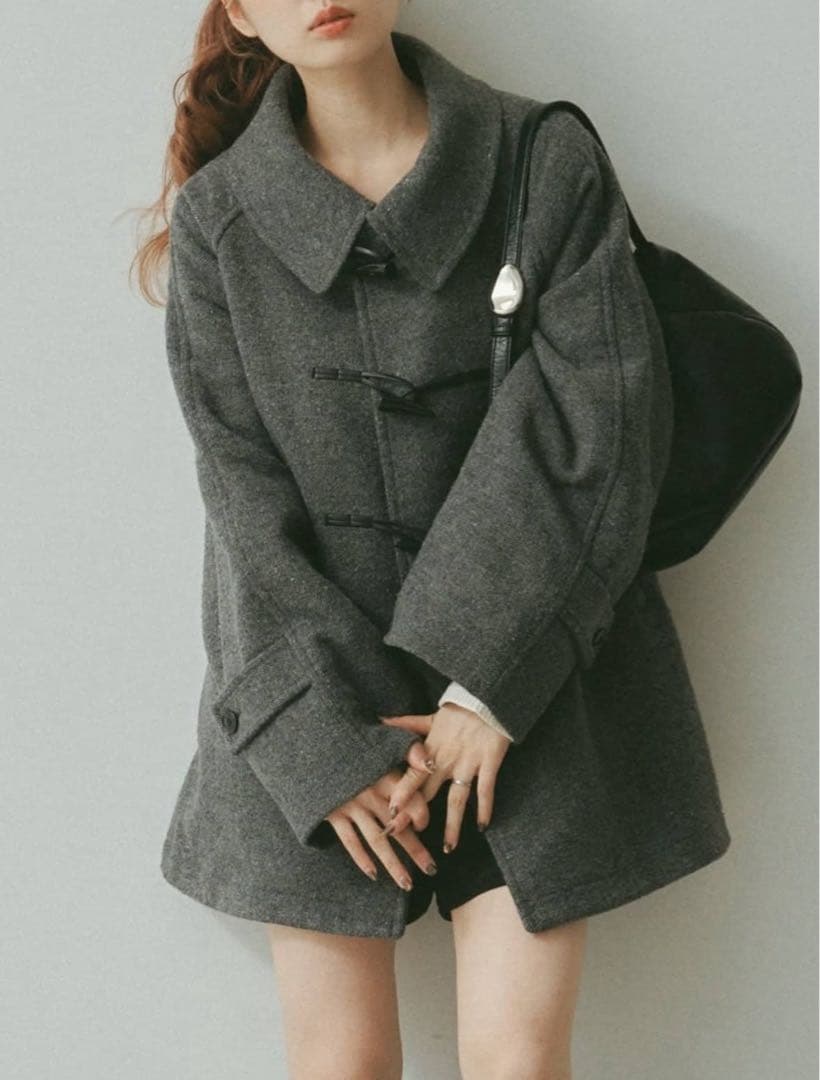 kastaneダッフルフレアコート　ベスト付き