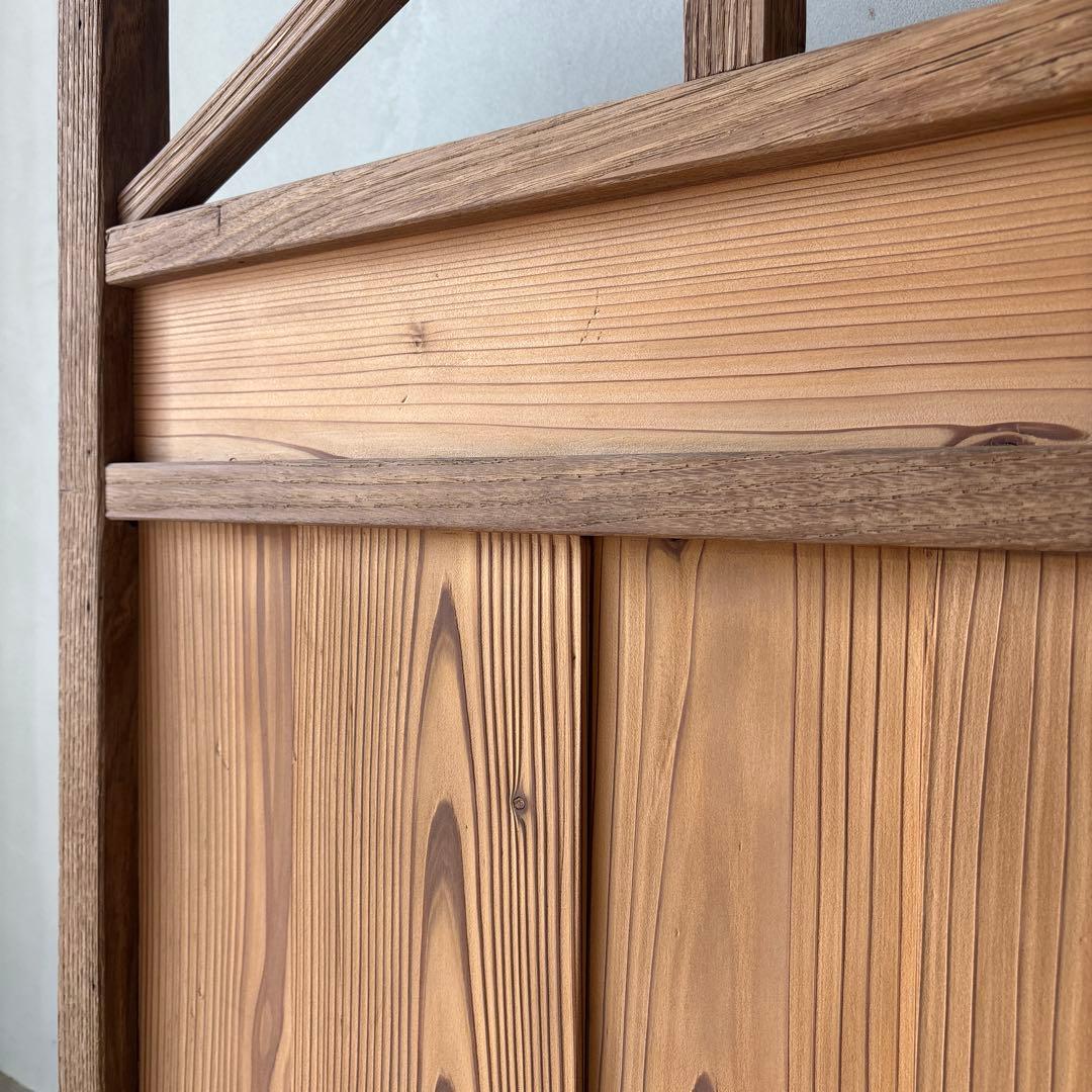 衝立　ついたて　仕切　古道具　剥離家具　アンティーク素地　木地　木肌　希少　時代