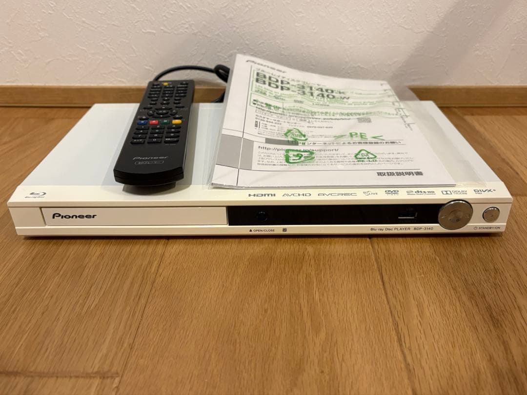 Pioneer ブルーレイディスクプレーヤー モデル　BDP-3140-W