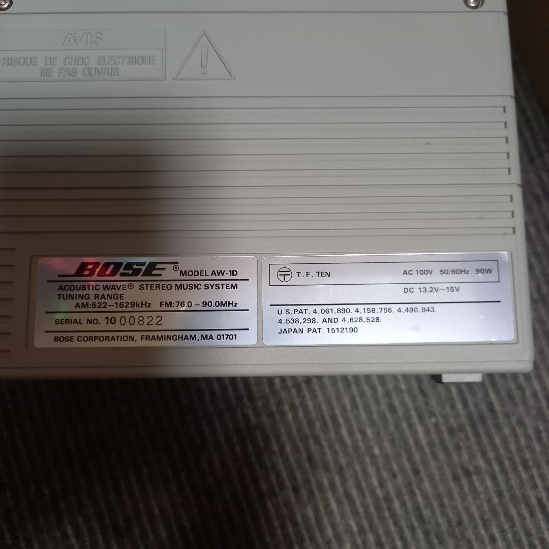 BOSE AW-1D(D)(美品 完動品 ピックアップ動作極上)