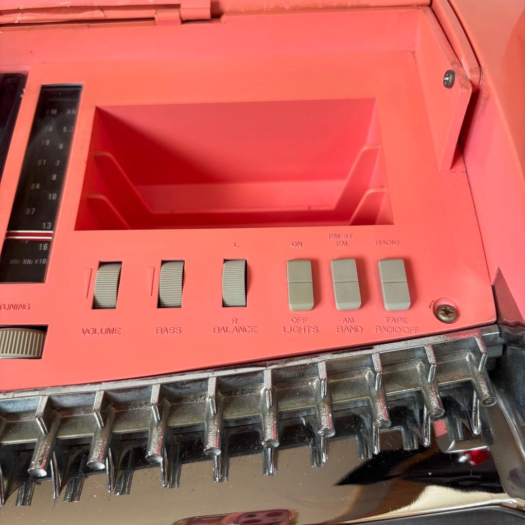 希少 Cadillac キャデラック59年式 ラジカセPOPWORKS ピンク