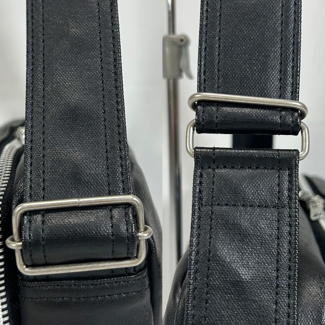 【極美品/カード付】ポーター フリースタイル ショルダーバッグ ボディバッグ 黒