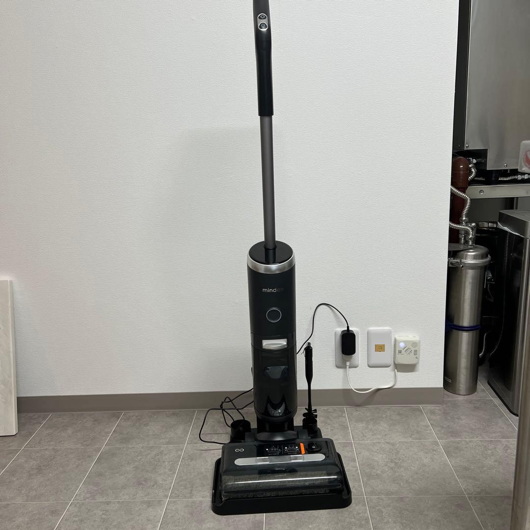 ミンドーアクアエックス水拭き機能付き掃除機 ブラック
