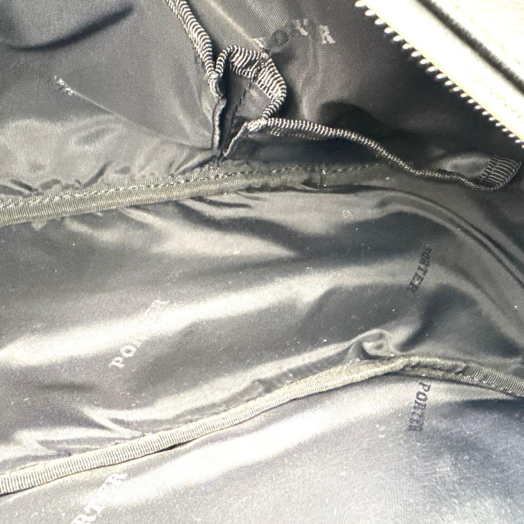 絶版極美品 ポーター PORTER ZOOM WAIST BAG ブラック 本革