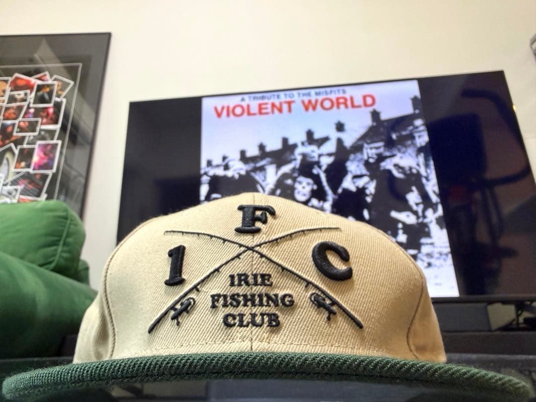 IRIE FISHING CLUB キャップ　ベージュ　グリーン