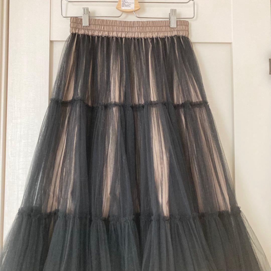 ダブルスタンダードクロージング sov. ボリュームチュールスカート ブラック