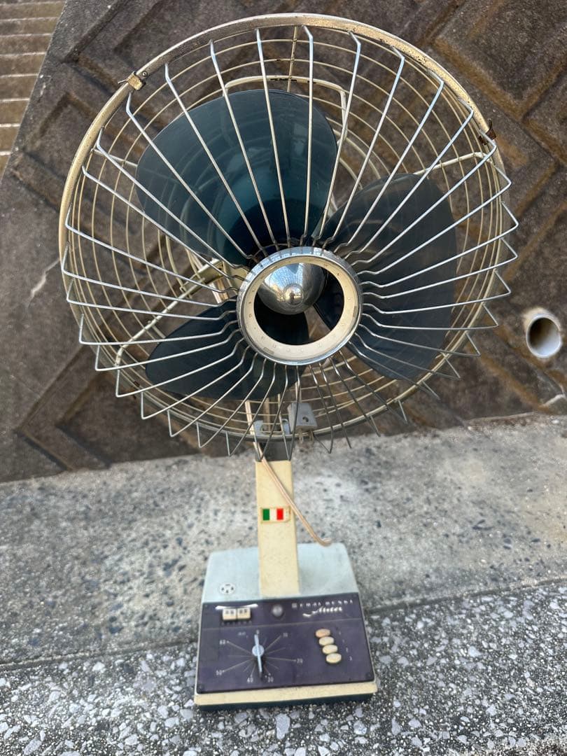 動作確認！昭和レトロ！レアメーカー！FUJI DENKI 扇風機