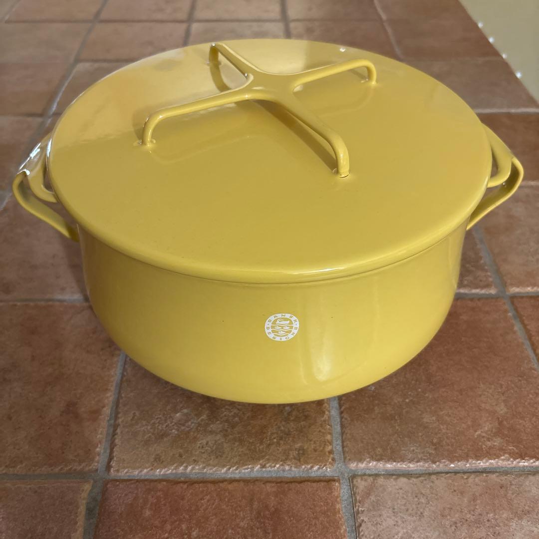 ダンスク イエロー 両手鍋