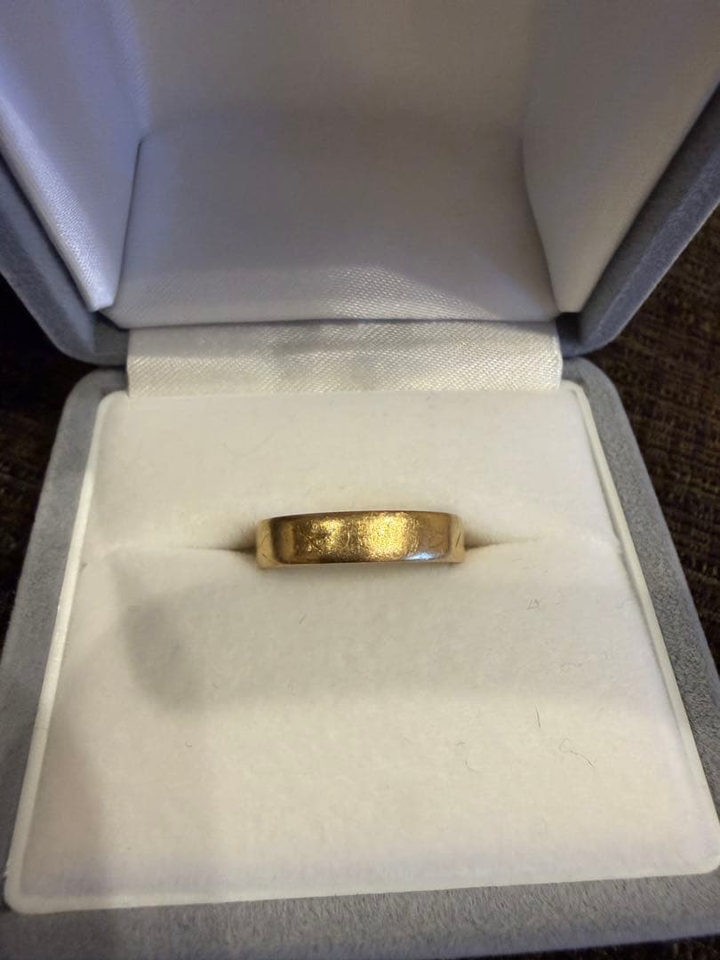 【18金】K18リング シンプル18金リング 2.8g