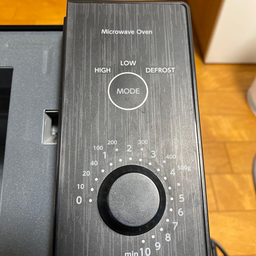 ヤマゼン 庫内フラット 18L 電子レンジ YRL-F180-B ブラック中古