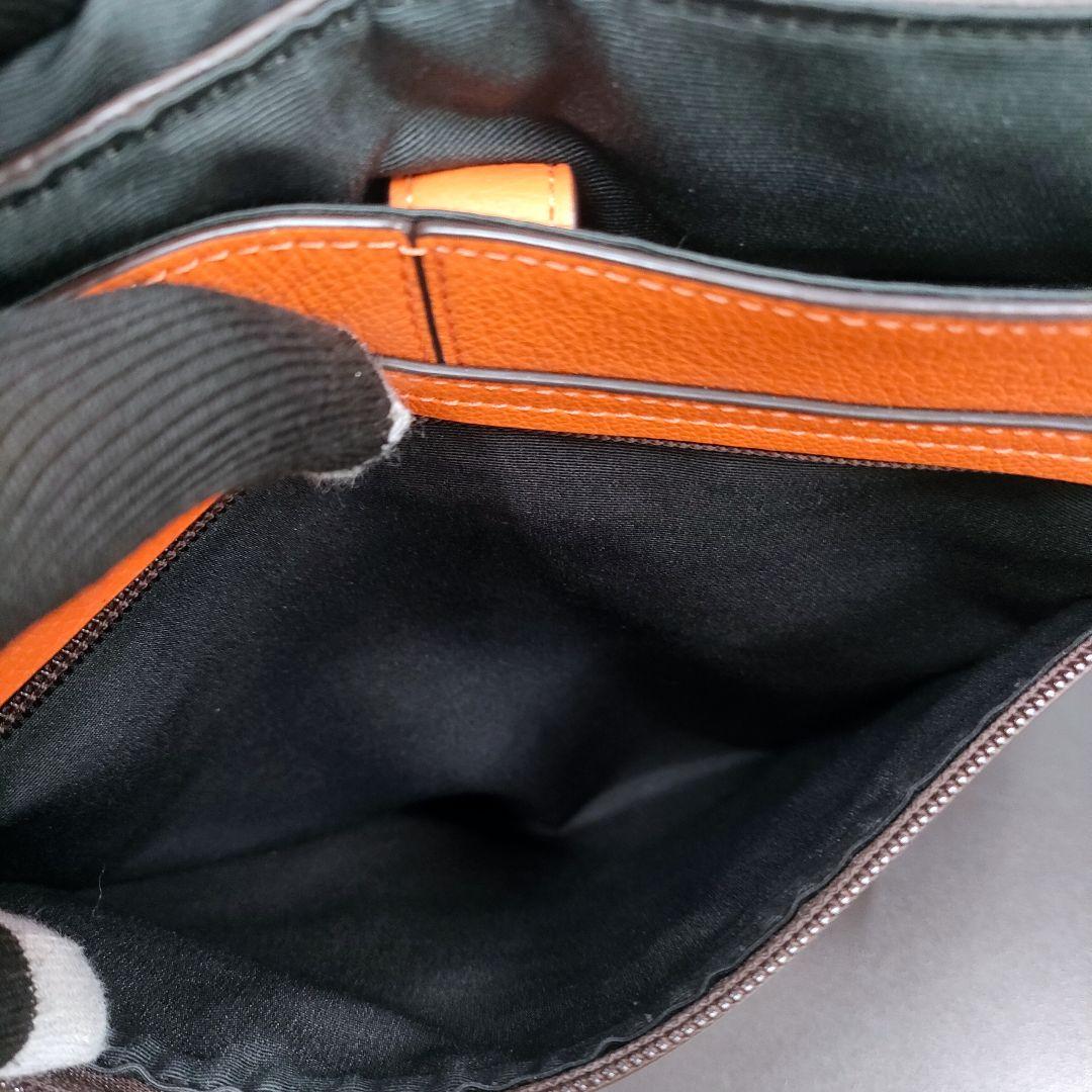 匿名配送 COACH 美品 レザー ショルダーバッグ メッセンジャーバッグ