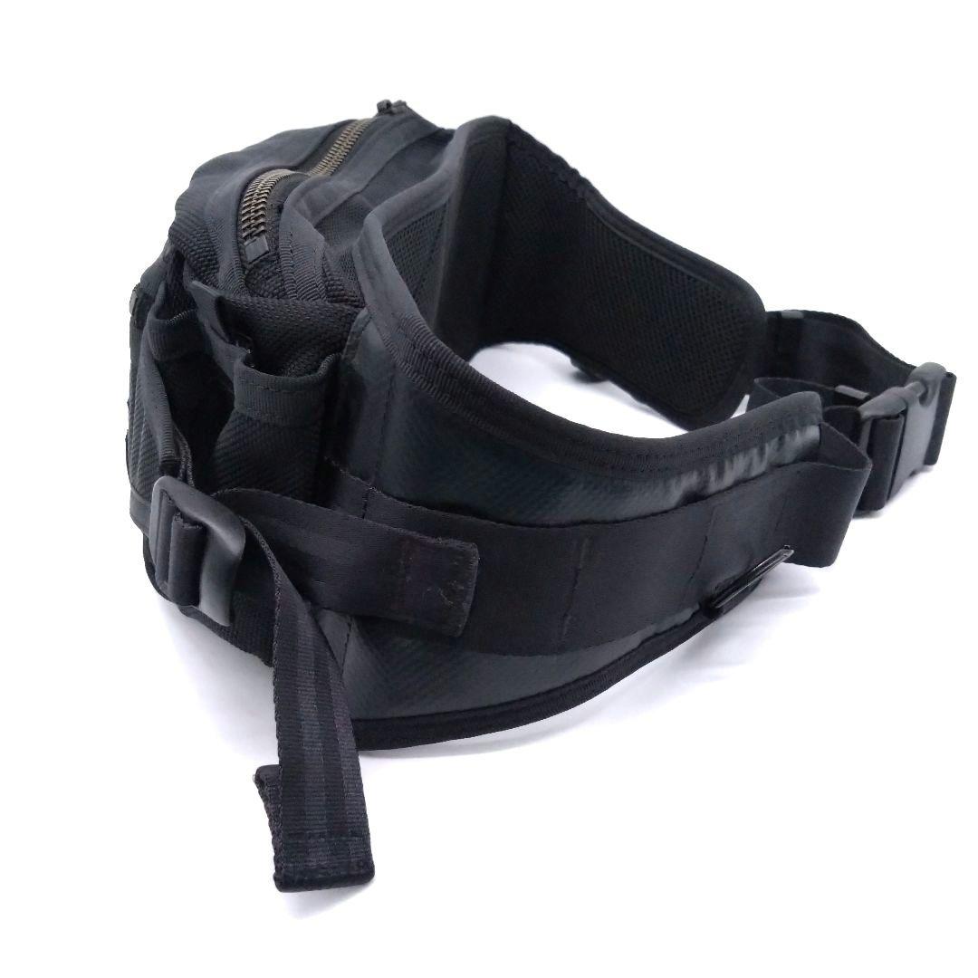 【美品】PORTER HEAT ウエストバッグ クロスバッグ 黒 吉田カバン