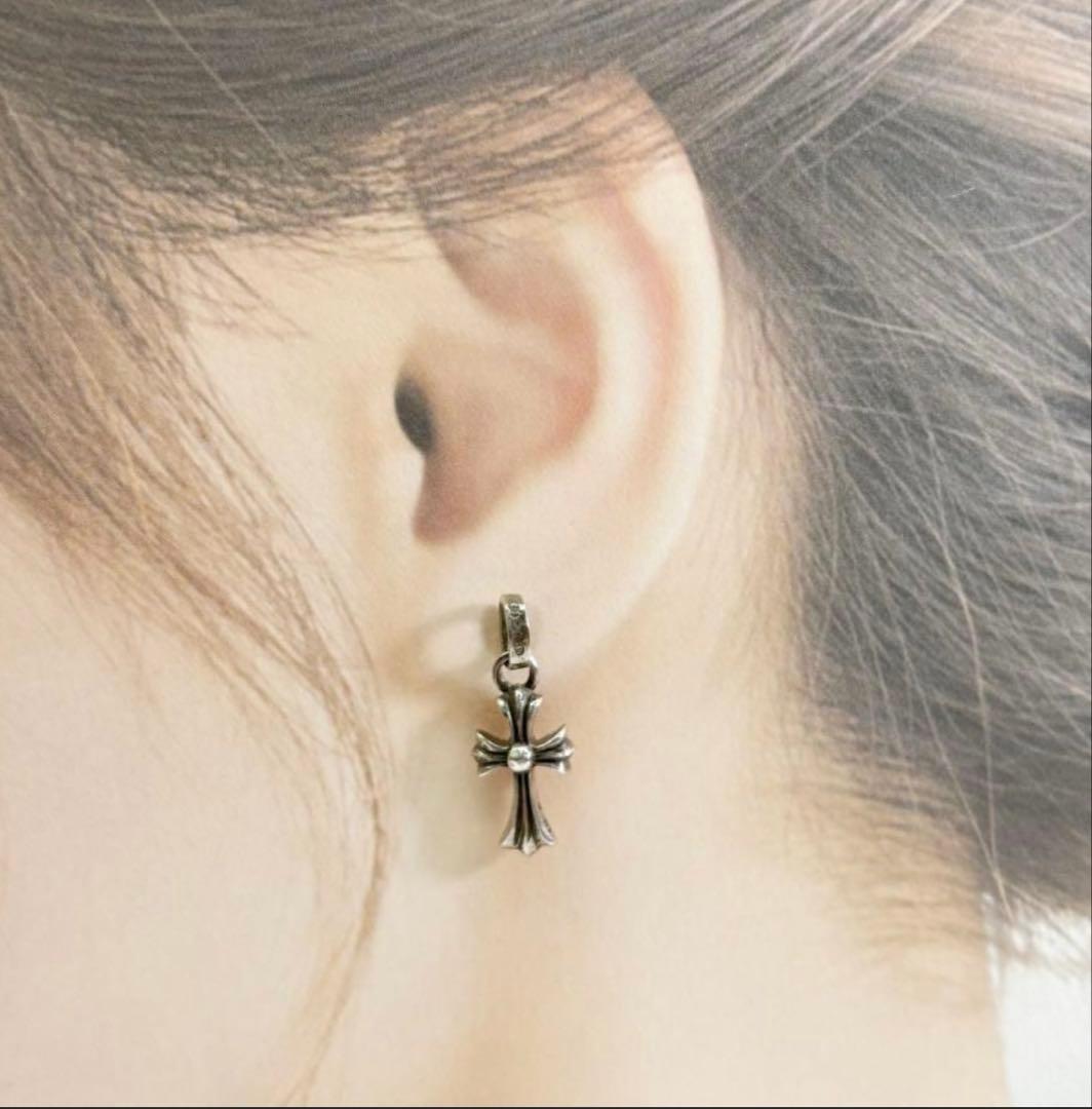 【2点セット】　クロムハーツ CHクロスベビーファットドロップイヤリング