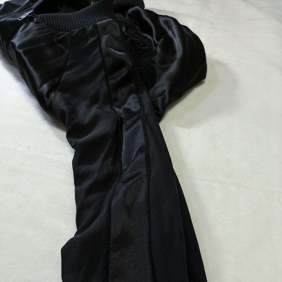 MASU リバーシブル　スカジャン ma-1　シルク100％　ブラック