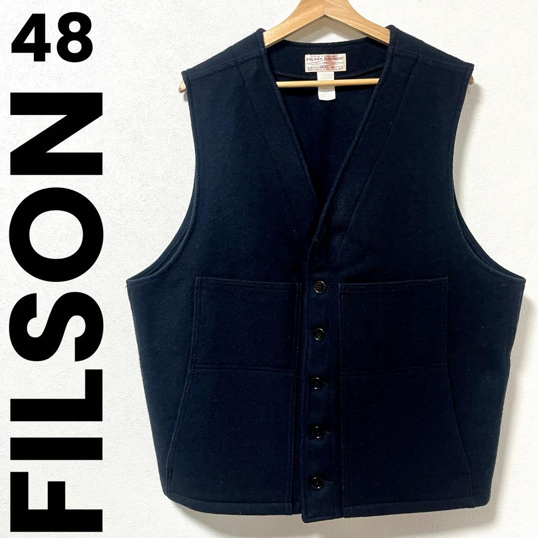 《FILSON》MACKINAW WOOL VEST NAVY 48