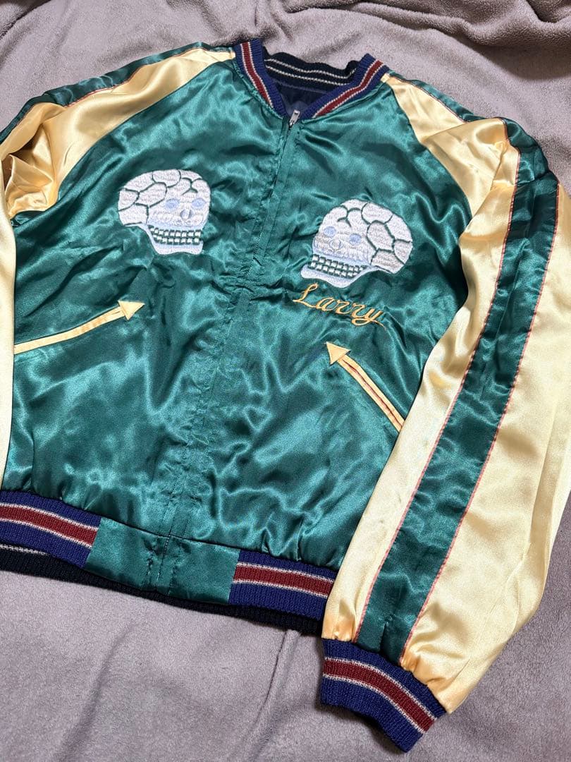 美品 ２面用 テーラー東洋 龍 日本限定 スカジャン vintage サテン