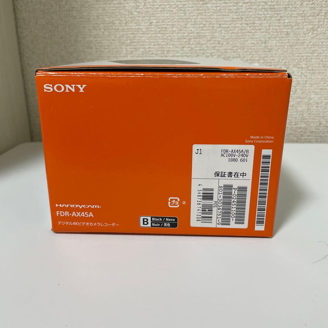 SONY HANDYCAM FDR-AX45 ブラック　4K・Wi-Fi対応