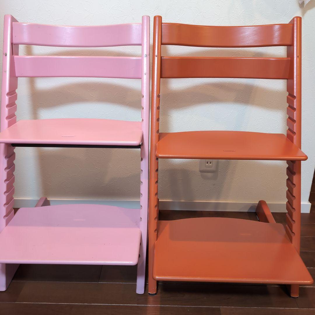 STOKKE ストッケのトリップ トラップ ピンク オレンジ