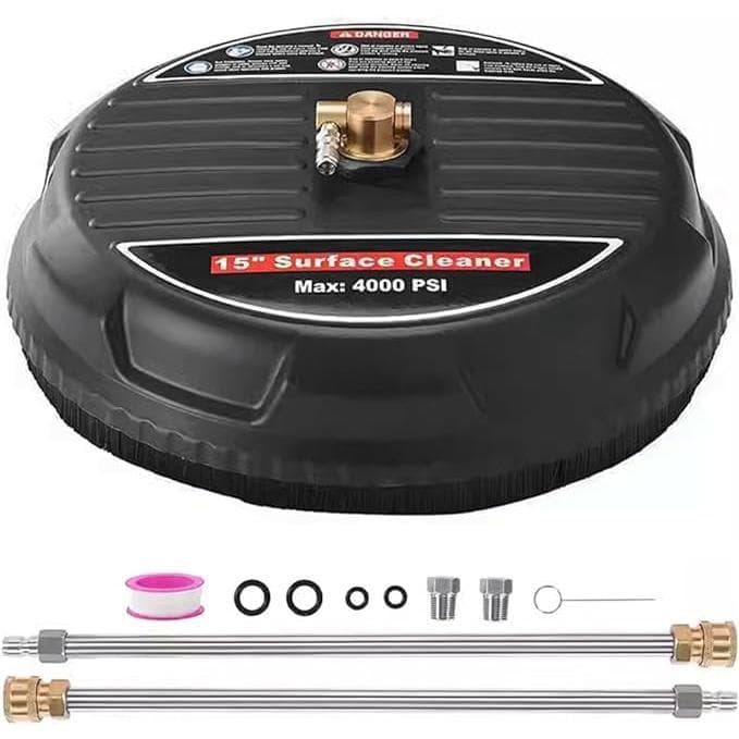 ステンレススチール 高圧洗浄クリーナー 15インチ 4000PSI ブラシ付き回