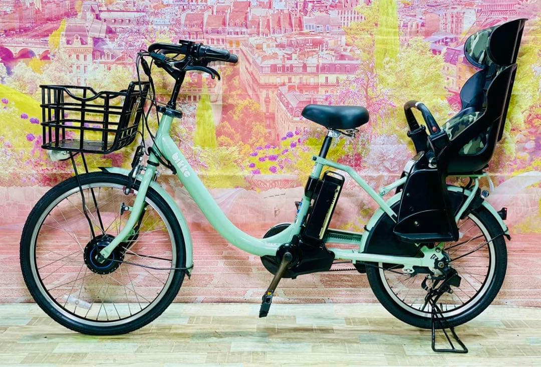 K2926 電動自転車ブリヂストン 子供乗せ bikke 24インチ 送料無料