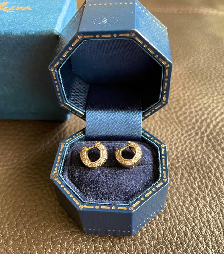 【つれづれ雑貨店さま専用】humハムエタ 18KWG フープピアス