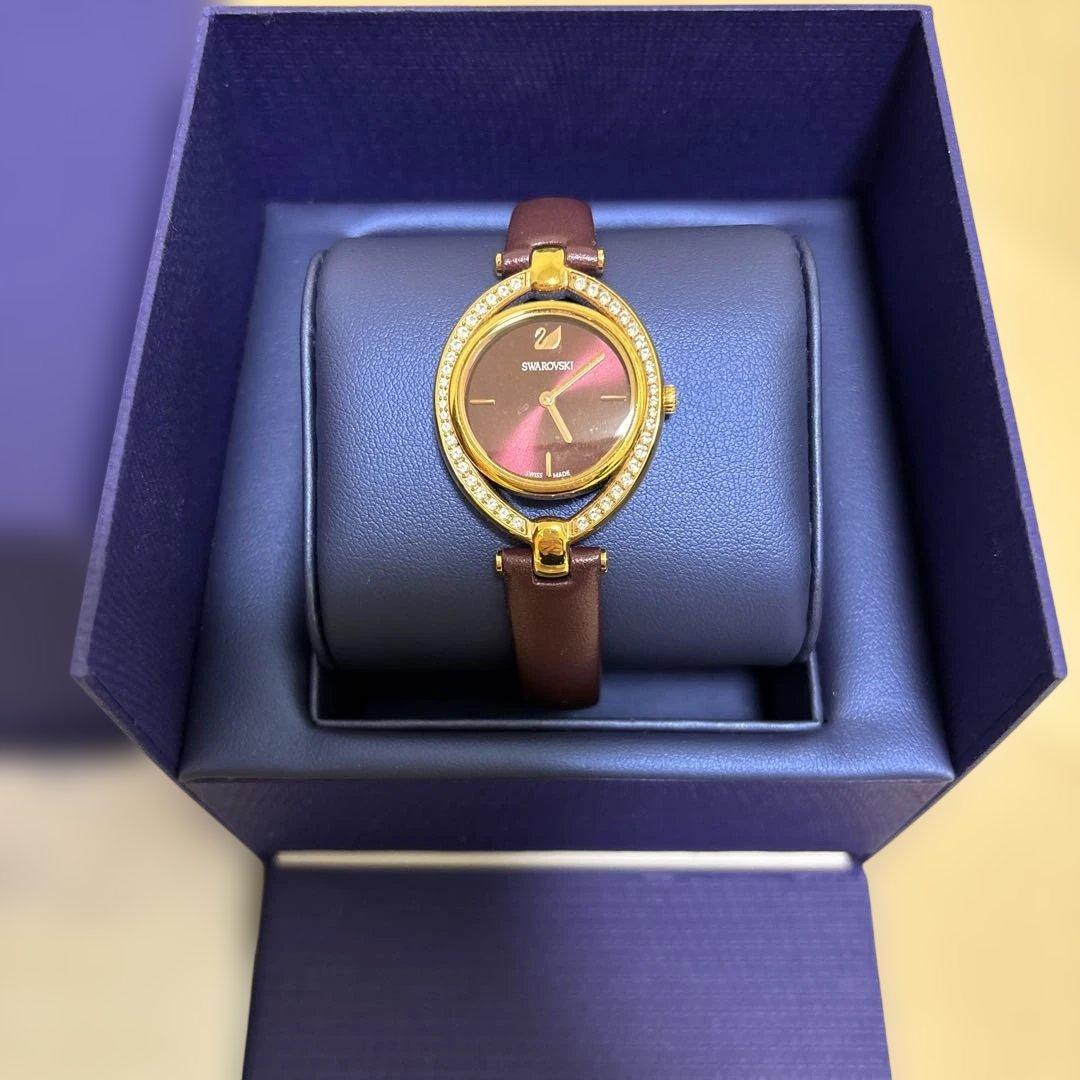 Swarovski レディース 腕時計 ゴールド ブラウン