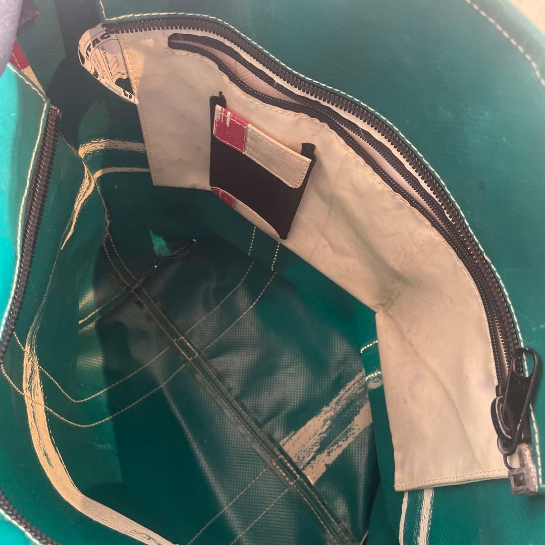 FREITAG トートバッグ グリーン/レッド