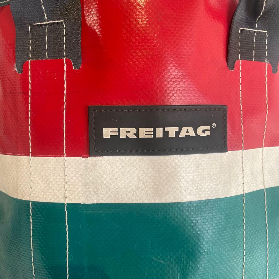 FREITAG トートバッグ グリーン/レッド
