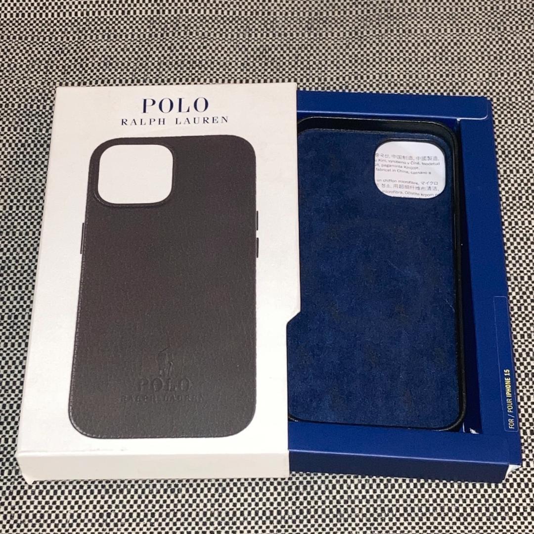 【新品未使用】希少 ポロラルフローレン iPhone15ケース　本革◎