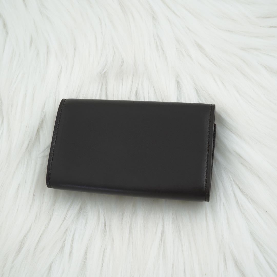 未使用品　箱付き　GUCCI グッチ　キーケース　レザー　G柄　ブラウン　希少