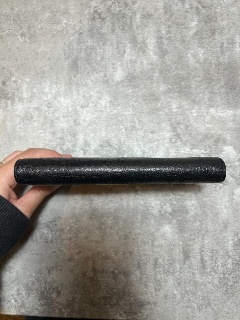 BALENCIAGA バレンシアガ　長財布　レザー　ブラック